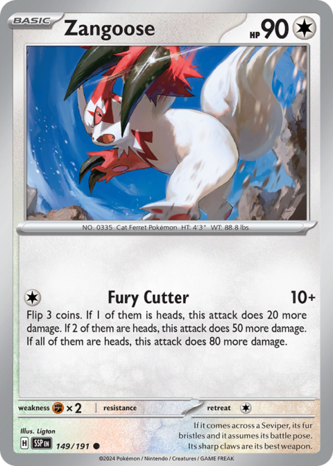 Zangoose - SSP #149 - Reverse Holo